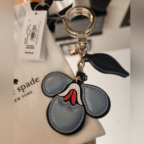 KATE SPADE BRIAR LANE FLORAL KEY FOB/CHARM. WORU 0820. NWT - Picture 6 of 9